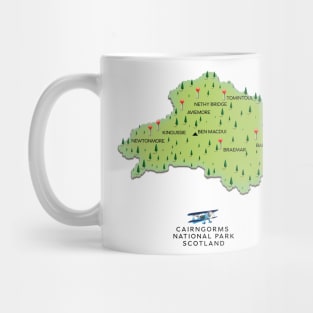 Cairngorms National Park Map Mug